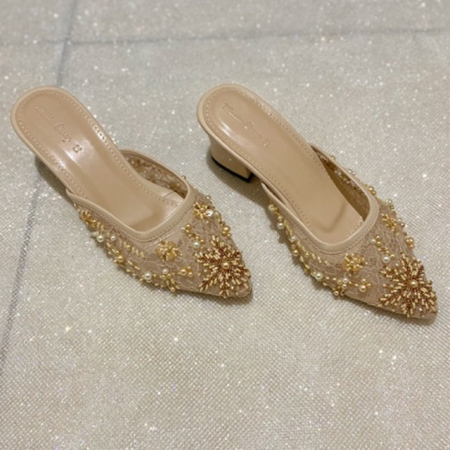 RALINE CREAM WEDDING SHOES NIKA SHOES PARTY SHOES
