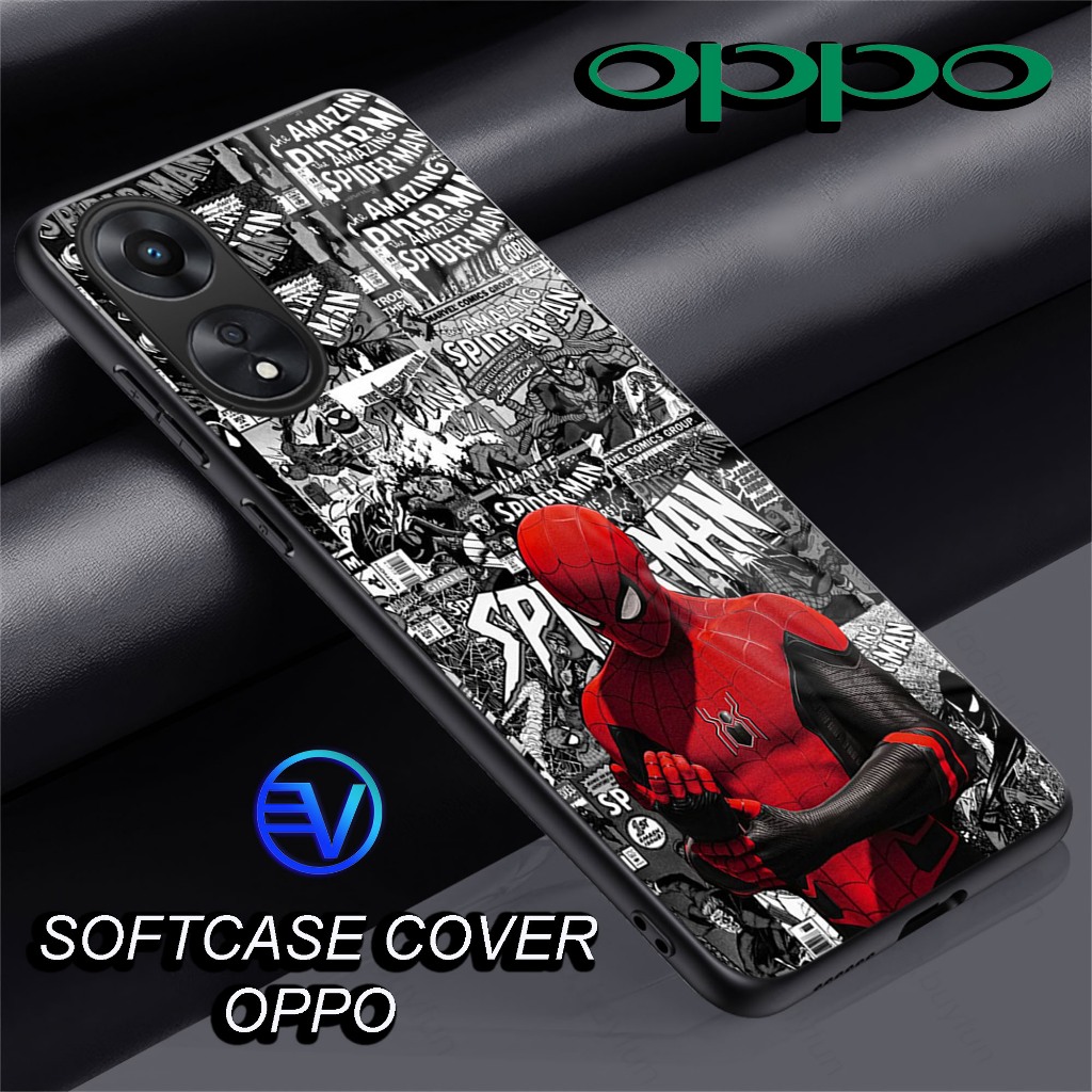 [ GT77 SPIDERMAN ] Softcase Glossy Oppo (A3X)(A3PRO 5G)(A16)(A17)(A17K)(A18)(A38 4G)(A58 4G )(A53) (