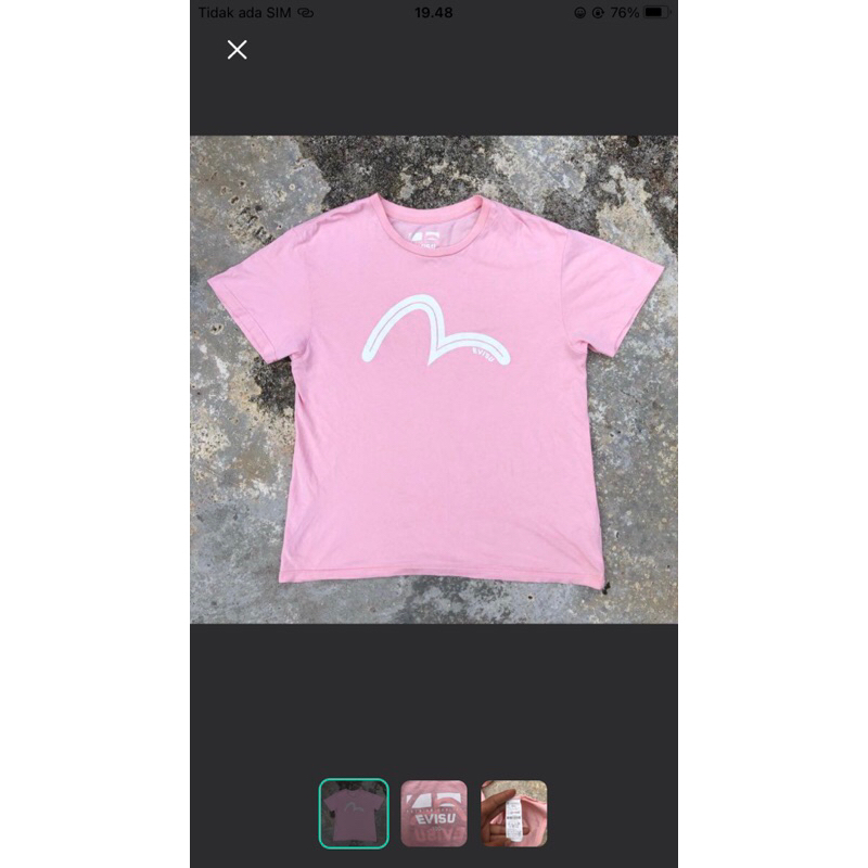 เสื้อยืด evisu มือสอง