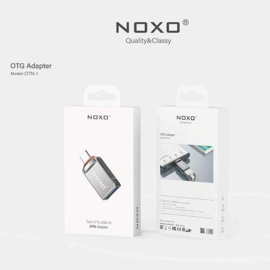 Noxo OTG OTN-1 USB 2.0 ถึง USB-C OTG อะแดปเตอร์ OTN-2 USB 2.0 เพื่อ lightening อะแดปเตอร์ OTG OTN-3 