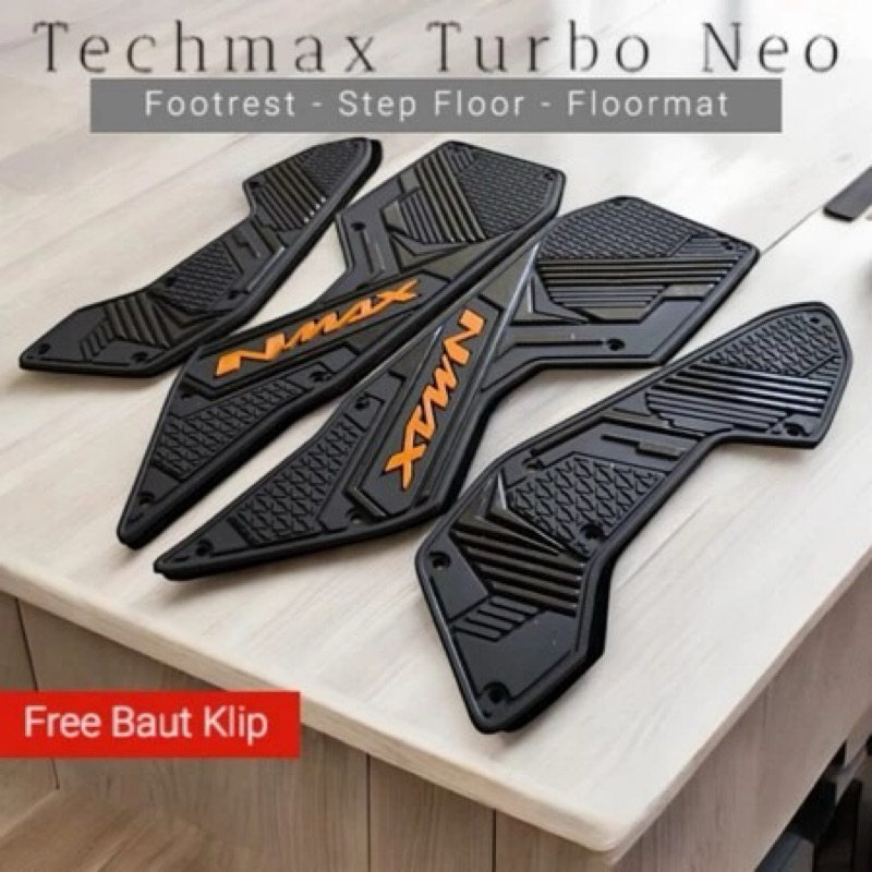 Nmax Neo Neo S Techmax Turbo พรม Nmax Turbo Neo Techmax 2024-2025 พักเท้า
