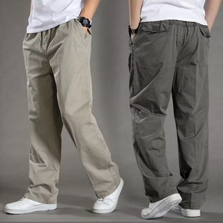 Celana Chino Panjang Reguler Standar Straight Fit Panjang Pria Celana Chinos Panjang Casual Katun Twill Strechy Loose Lebar Lurus
