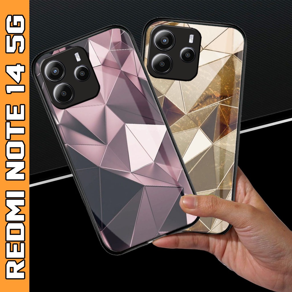 Softcase Glass Kaca Xiaomi Redmi Note 14 5G ล่าสุด 2025 - เคส Redmi Note 14 5G - เคส HP Redmi Note 1