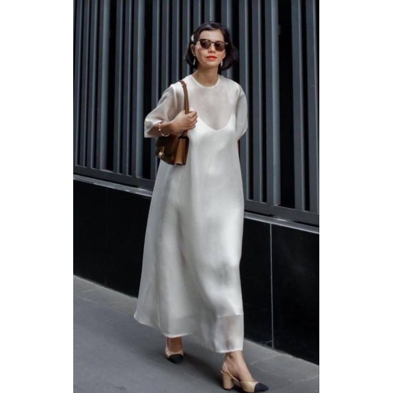 ORGANZA LILA LONG DRESS II MAXI ORGANIZA DRESS II ORGANIZA GAMIS II CONTDAN DRESS