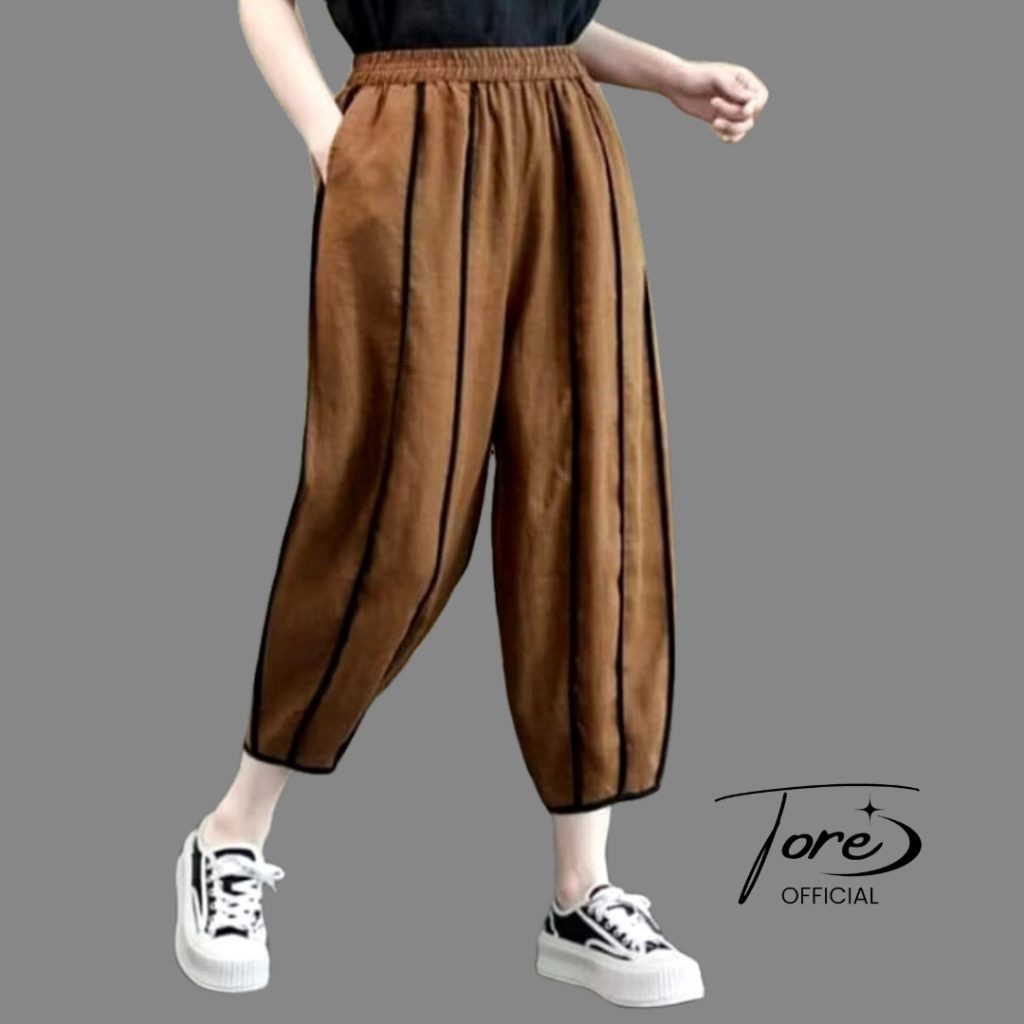 TORE - Irine Womens Knit Balloon List Pants