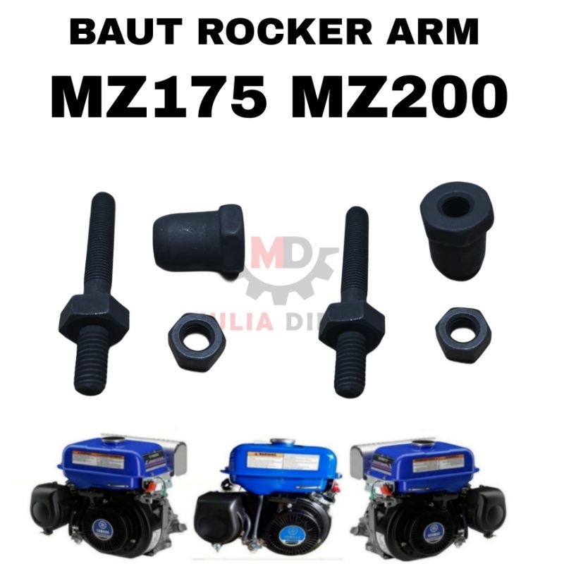MESIN Piano Rocker Arm Bolt Pivot Assy MZ175 MZ200 เครื่องยนต์ไดรฟ์ Yamaha