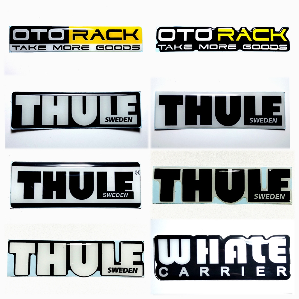 สติ๊กเกอร์สัญลักษณ์ ROOF RACK นูนแบบยืดหยุ่น 3 มิติ / ROOF BOX