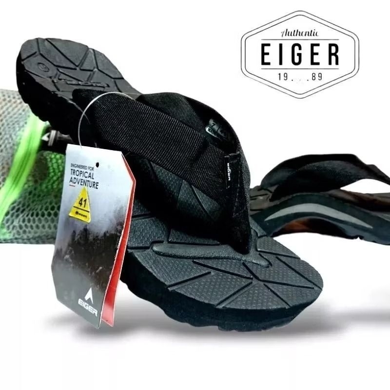 EIGER1989 ORIGINAL 100% - EIGER1989 Original Tomahawk Flip Flops สําหรับผู้ชายและผู้หญิงคุณภาพสูงขนา