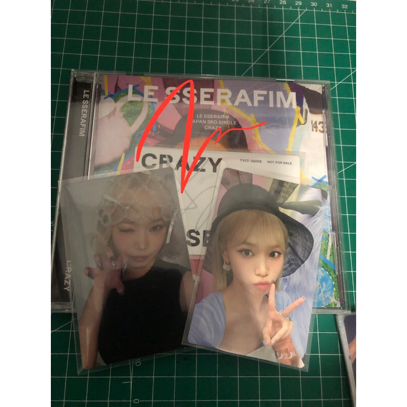 Photocard Le Sserafim Kim Chawon Crazy jp เสื้อแจ็คเก็ตเดี่ยว ver