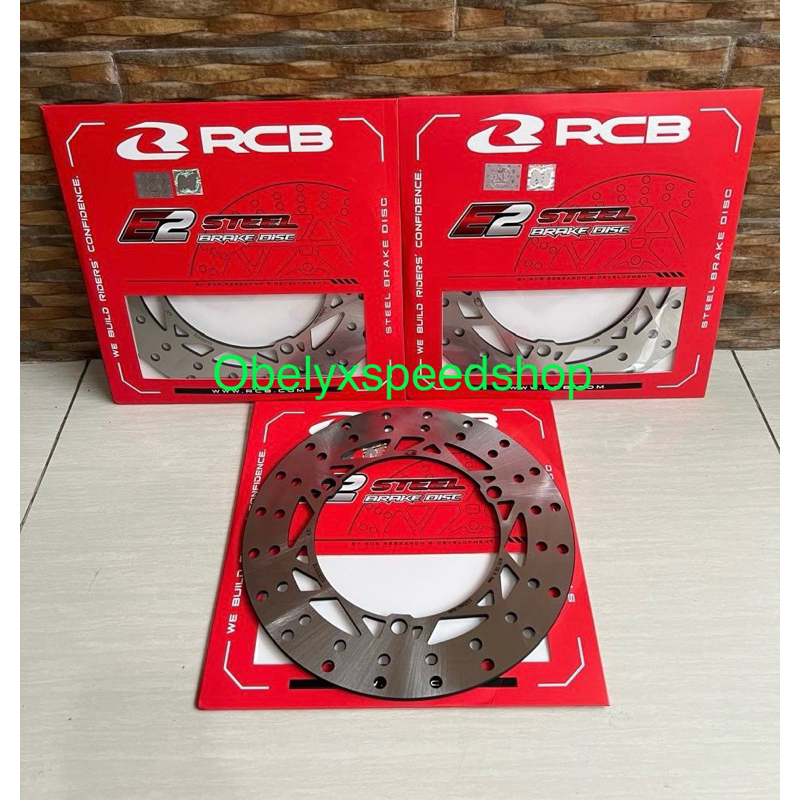 RCB E2 STEEL XMAX แผ่นดิสก์เบรคด้านหลังมาตรฐานขนาด 245 มม. FIXED