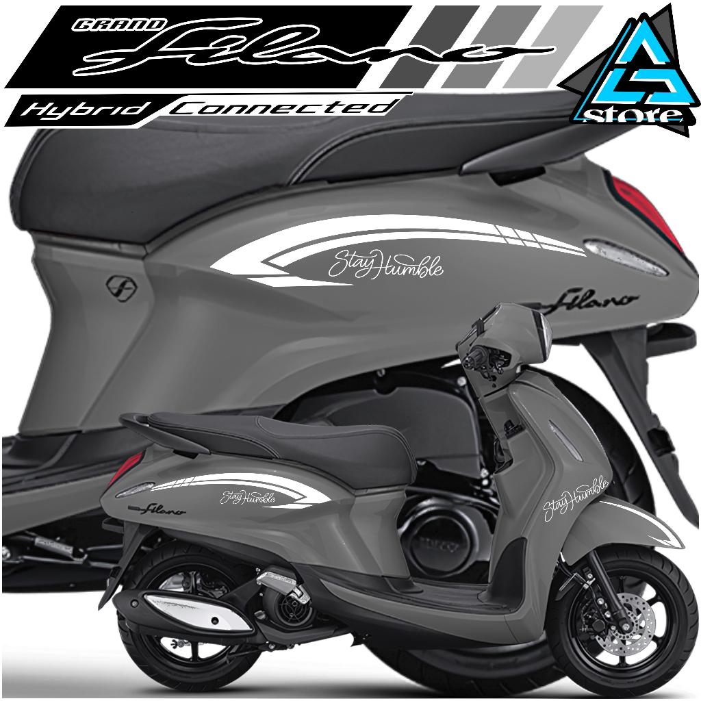 สติ๊กเกอร์ตัด/STRIPING GRAND FILANO/FL.495A/MOTORCYCLE STICKER/SIMPLE MOTORCYCLE STRIPING/ STAY HUMBLE STICKER