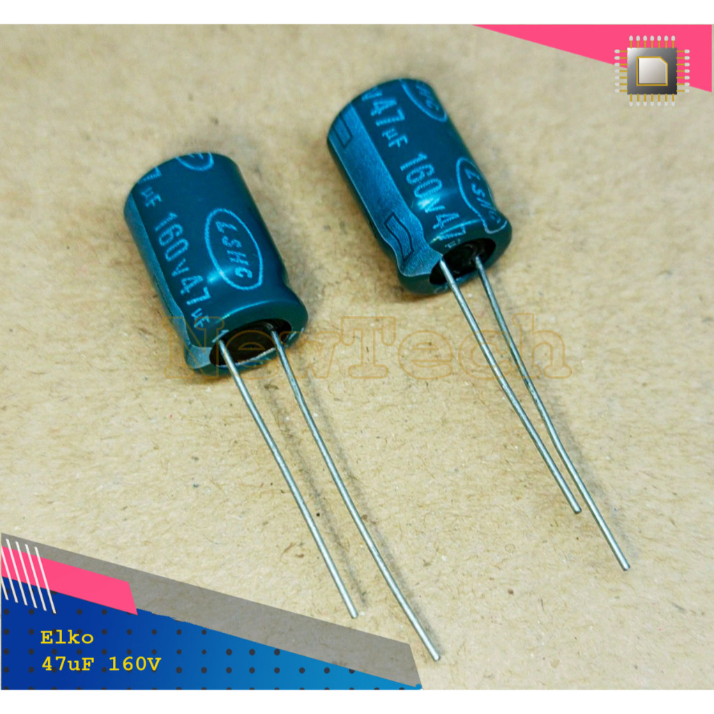 Elko Elco 47uF 47 uF 160V 160 โวลต์