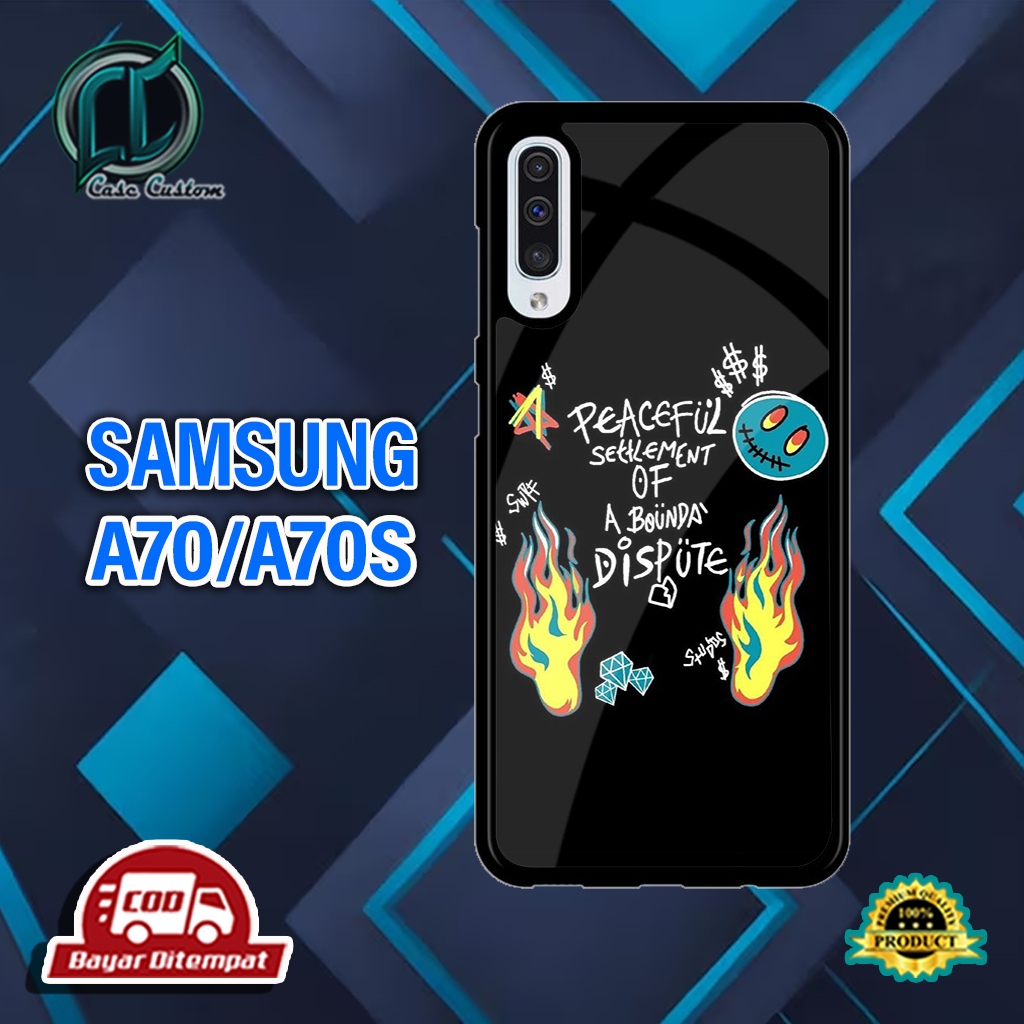 เคส HP SAMSUNG A70/A70S ใช้ได้กับโทรศัพท์ทุกประเภท ยัง _เคสเงาล่าสุด _เคสแบบกําหนดเอง_ฮาร์ดเคส 2D Gl