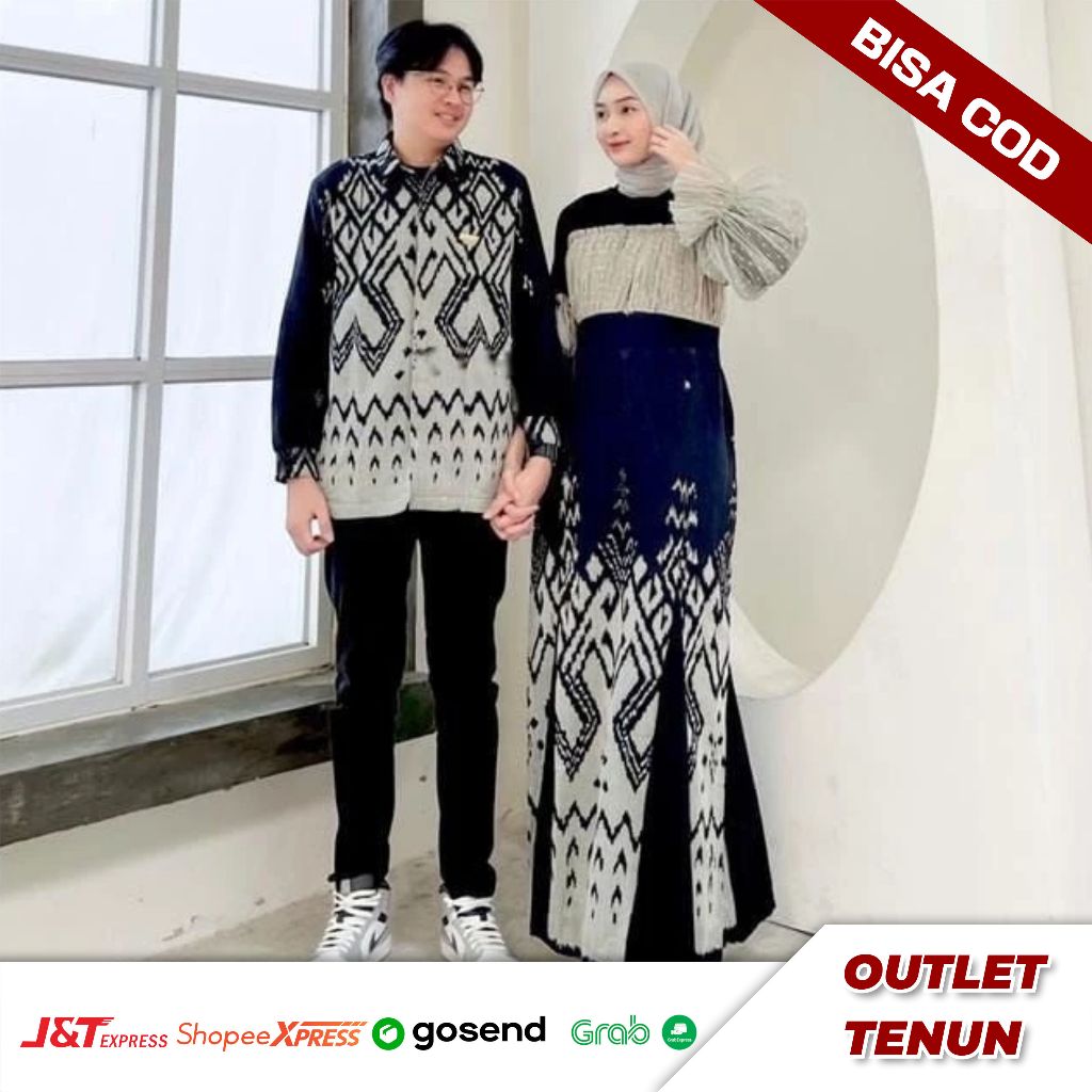 KEMEJA RAHAYU BLACK WOVEN COUPLE DRESS และ VIRAL OUTFIT SHIRT