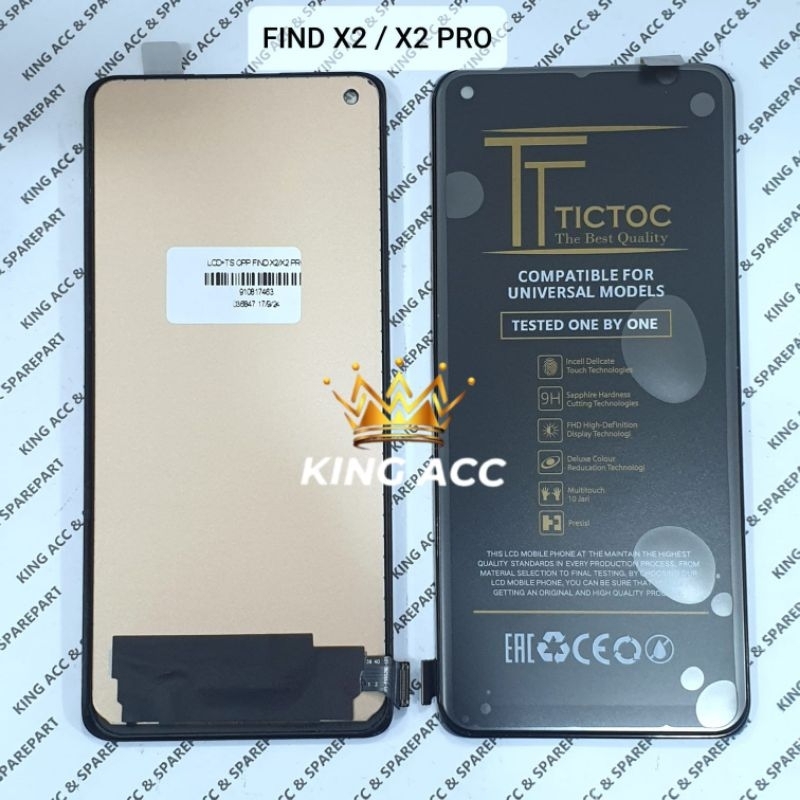 OPPO FIND X2 / X2 PRO BLACK INCELL หน้าจอสัมผัส LCD