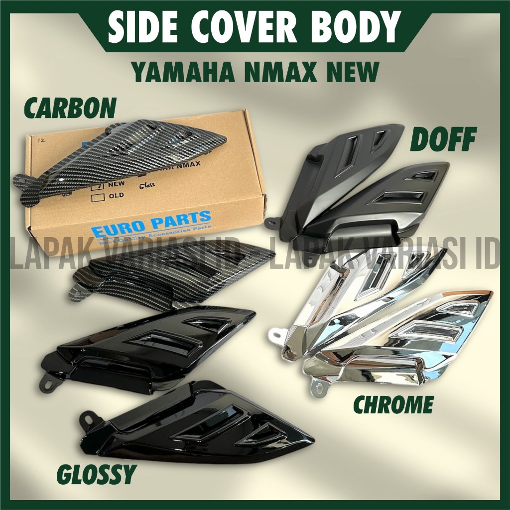 YAMAHA NMAX 2020-2024 ฝาครอบข้างตัวถังคาร์บอน 1 ชุด Euro Parts