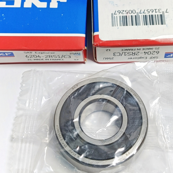 แบริ่ง 6204RS C3 SKF ฝายาง 6204 2RS