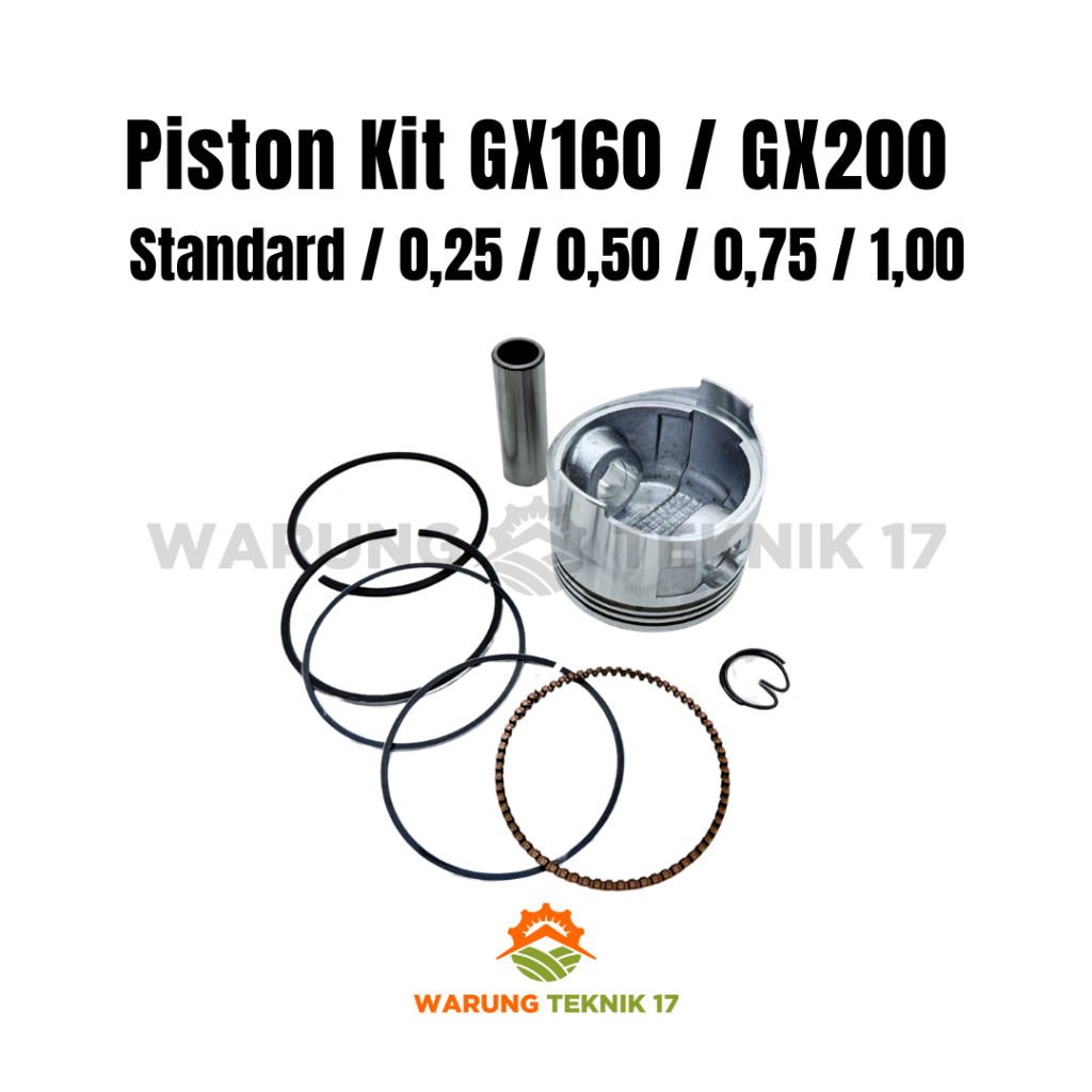 ชุดลูกสูบ MESIN GX160 / GX200 เครื่องยนต์ GX 160 GX 200 Standard / 0.25 / 0.50 / 0.75 / 1.00 Oversiz