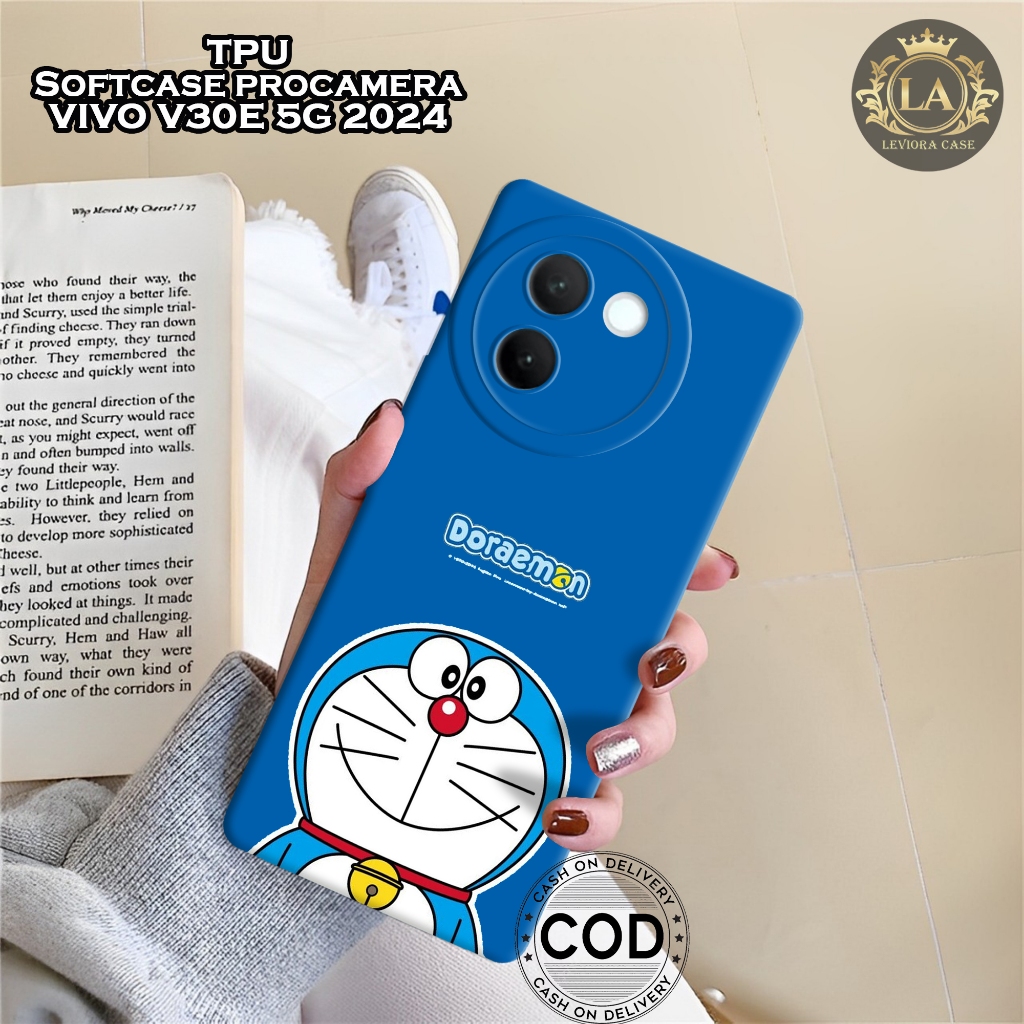 HP เคส VIVO V30E 5G 2024 ใหม่ล่าสุด - เคสแฟชั่น Doraemon - เคส VIVO V30E 5G 2024 Softcase - เคสกล้อง