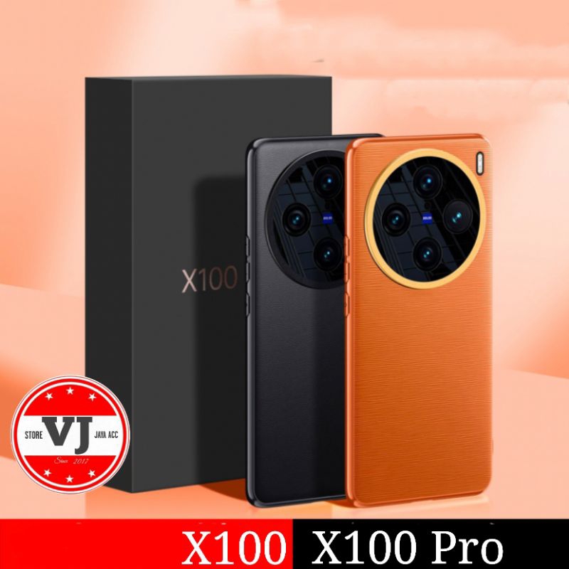 Hardcase Hybrid Vivo X100 / X100 Pro Case Leather With Cover Camera X100/X100 Pro
