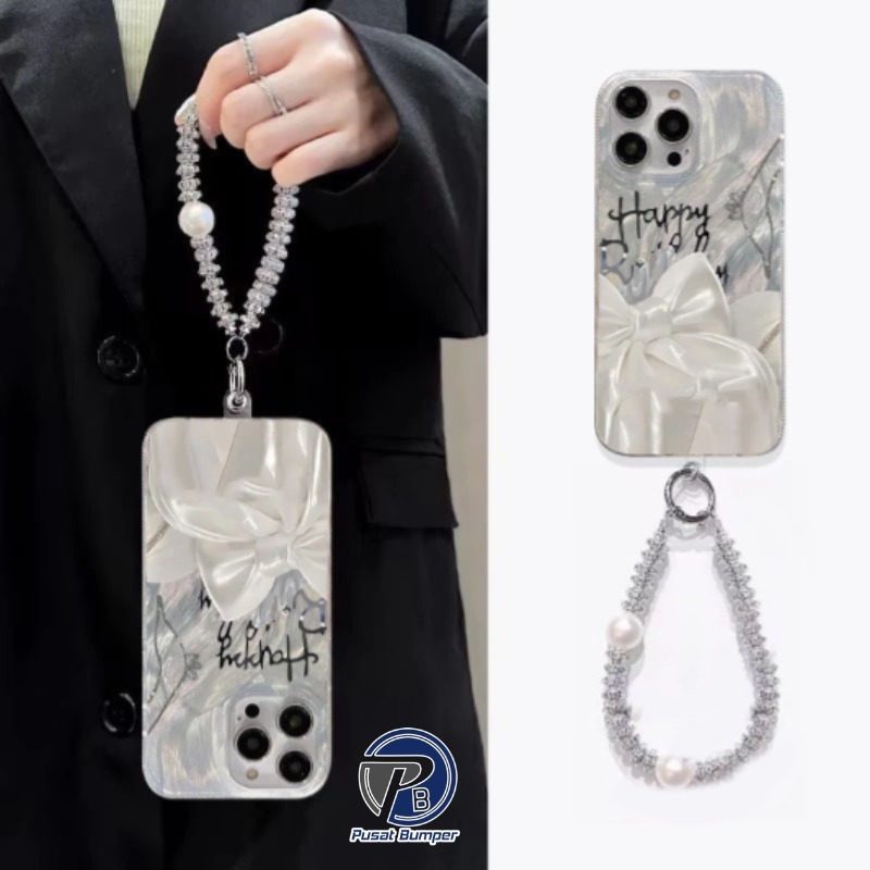 SS965 GL070 สีขาวCoquete Happy Silver Featherกรณี HardcaseปลอกHpสําหรับOppo A3 PRO A5i A5 5G 2025 A5