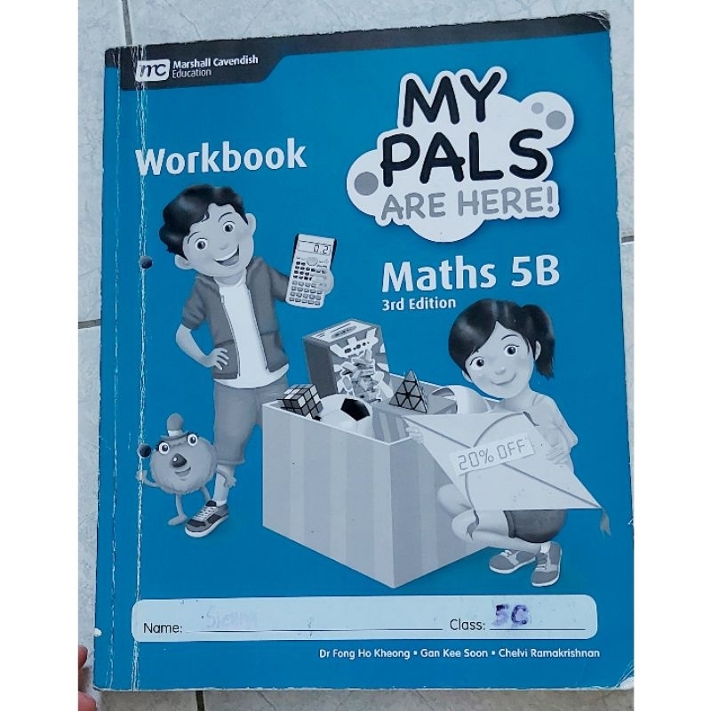 My Pals Maths workbook 5B (preloved) หนังสือมือสอง แพ็คเกจนักเรียนประถมชั้นประถมศึกษาปีที่ 5/หนังสือ