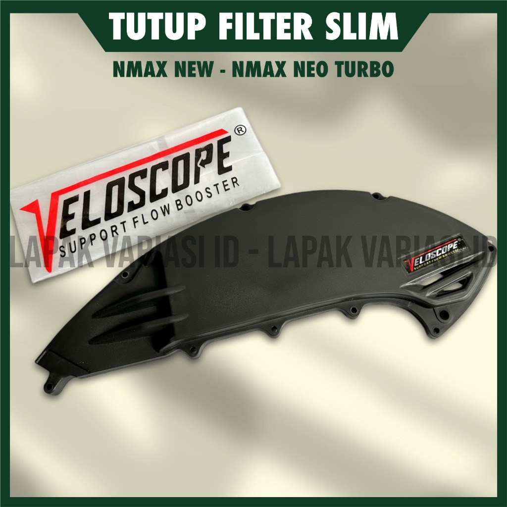 Yamaha NMAX FILTER COVER FILTER รุ่น SLIM หนา ABS PREMIUM + STICKER วาง VELOSCOPE ป้องกันกล่องกรองอา