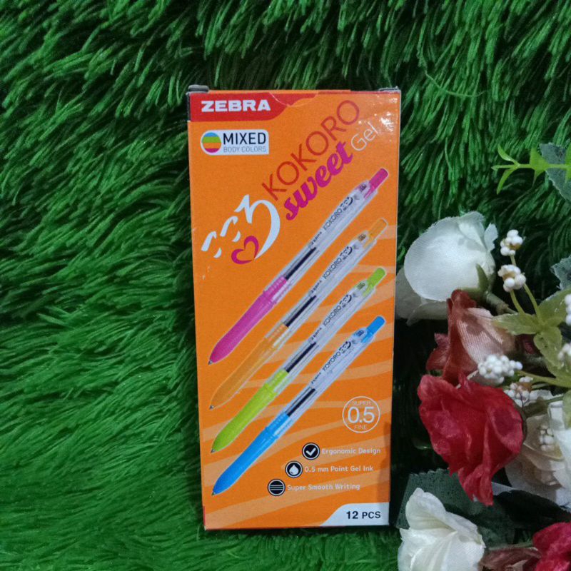 ปากกาลูกลื่น Zebra kokoro และ kokoro สีดําหวาน โหล