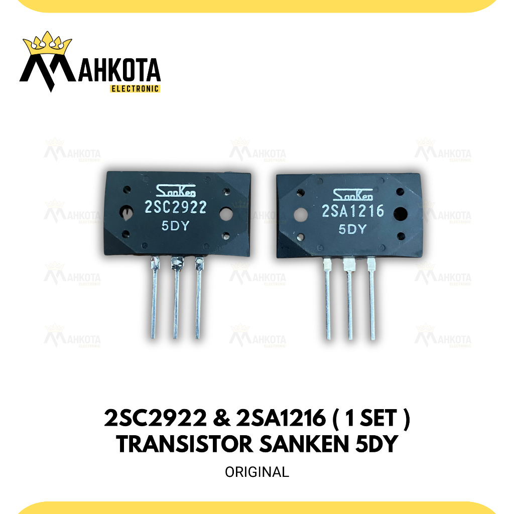 Sanken 5DY 2922/1216 ORIGINAL/Transtor 2SC2922 2SA1216 5DY ORIGINAL