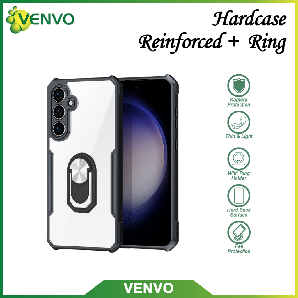 VENVO - VV05 Hardcase เสริม + แหวน Vivo Y36 4G 5G Y27 5G Y38 5G Y50 Y30i Y30 Y51 2020 Y51A Y53S Y53 