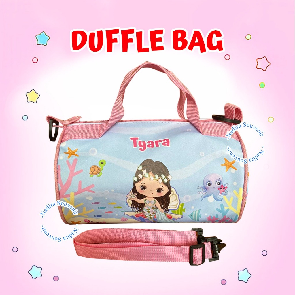 BIRTHDAY DUFFLE BAG/TUBE BAG/ DUFFLE BAG/ CUSTOM/ PREMIUM, BIRTHDAY/ FREE DESIGN FREE GUEST NAME