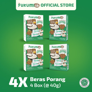 FUKUMI Beras Porang 4 Box Sachet - Shirataki / Konjac Rice