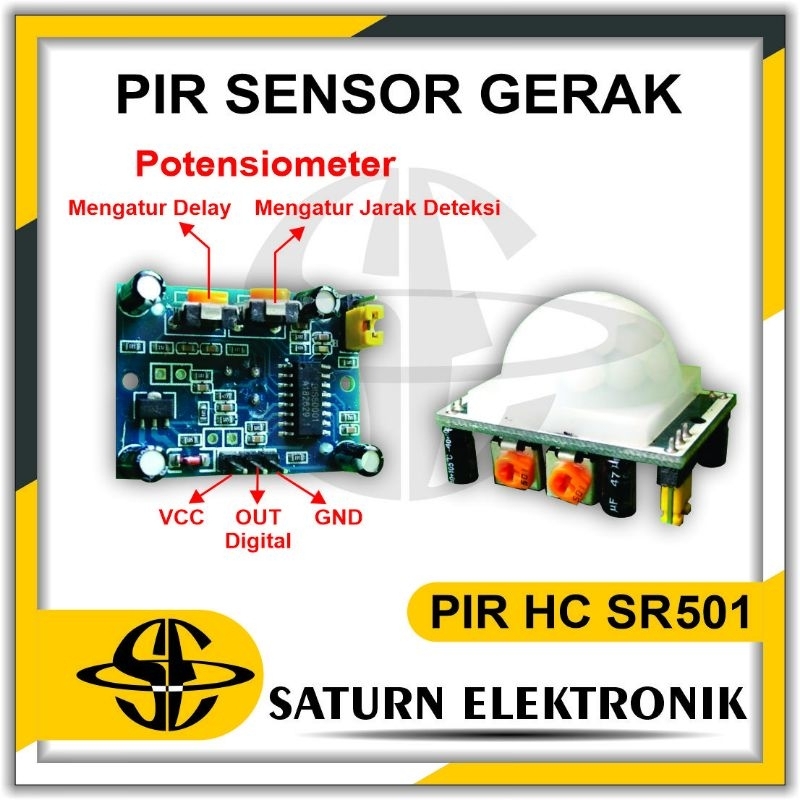 HC-SR501 PIR Sensor Module Human Body อินฟราเรด Motion
