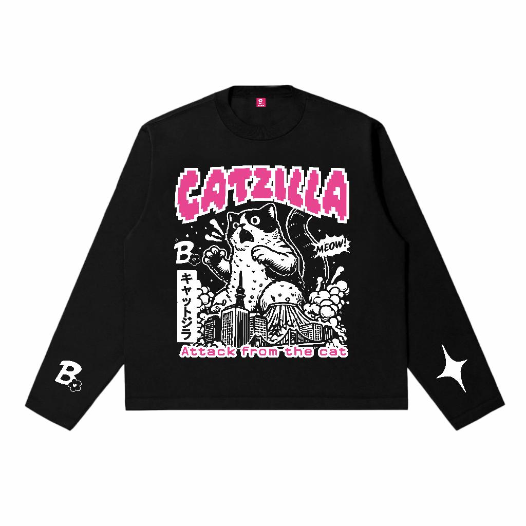 Longsleeves Boxy Oversize Bedda - Cat Zilla