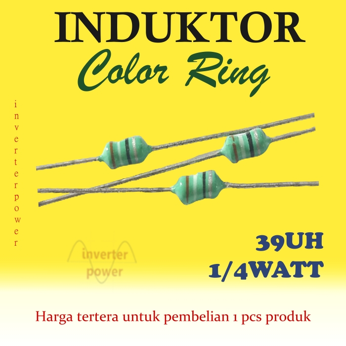 Inductor Color Ring 1/4 วัตต์ 39uh แหวนสีเหนี่ยวนํา 39uH