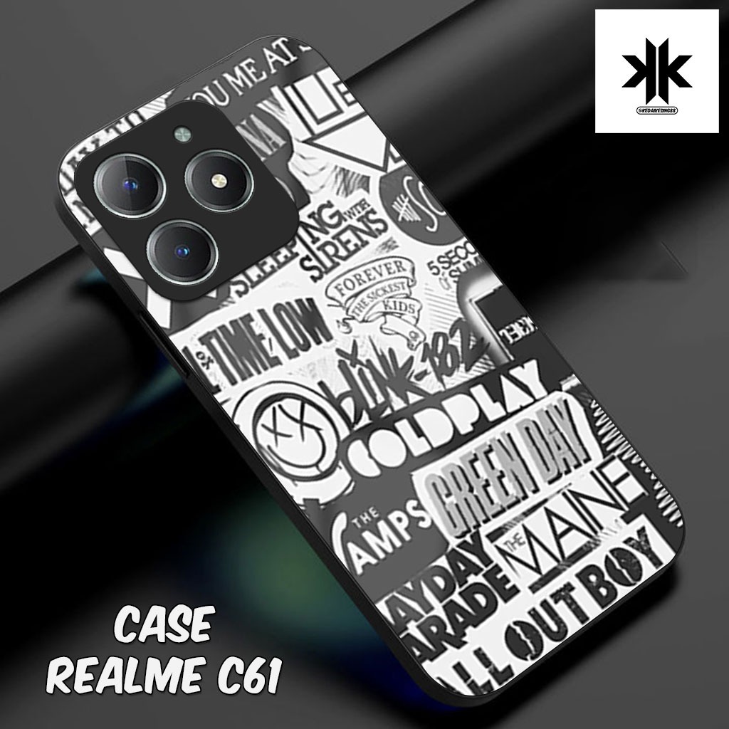 เคส HP KK38 Realme C61 - เคสโทรศัพท์ Realme C61 - Glass Softcase - Glossy Hardcase - เคสโทรศัพท์ - P