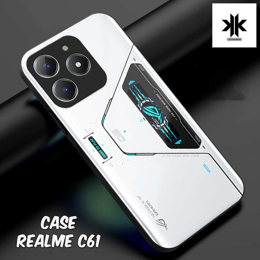 เคส HP KK56 Realme C61 - เคสโทรศัพท์ Realme C61 - Glass Softcase - Glossy Hardcase - เคสโทรศัพท์ - P