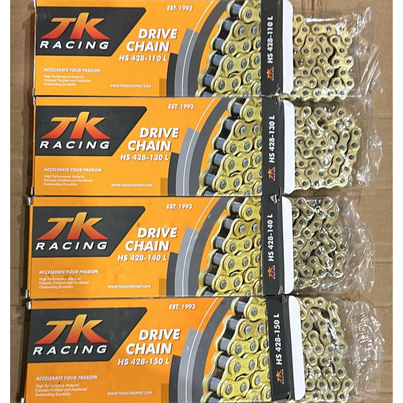 TK RACING CHAIN 428 HS 428HS - 110 130 140 GOLD 520HS - 120 130L ORIGINAL JAPAN CHAIN 520 STRONG r25