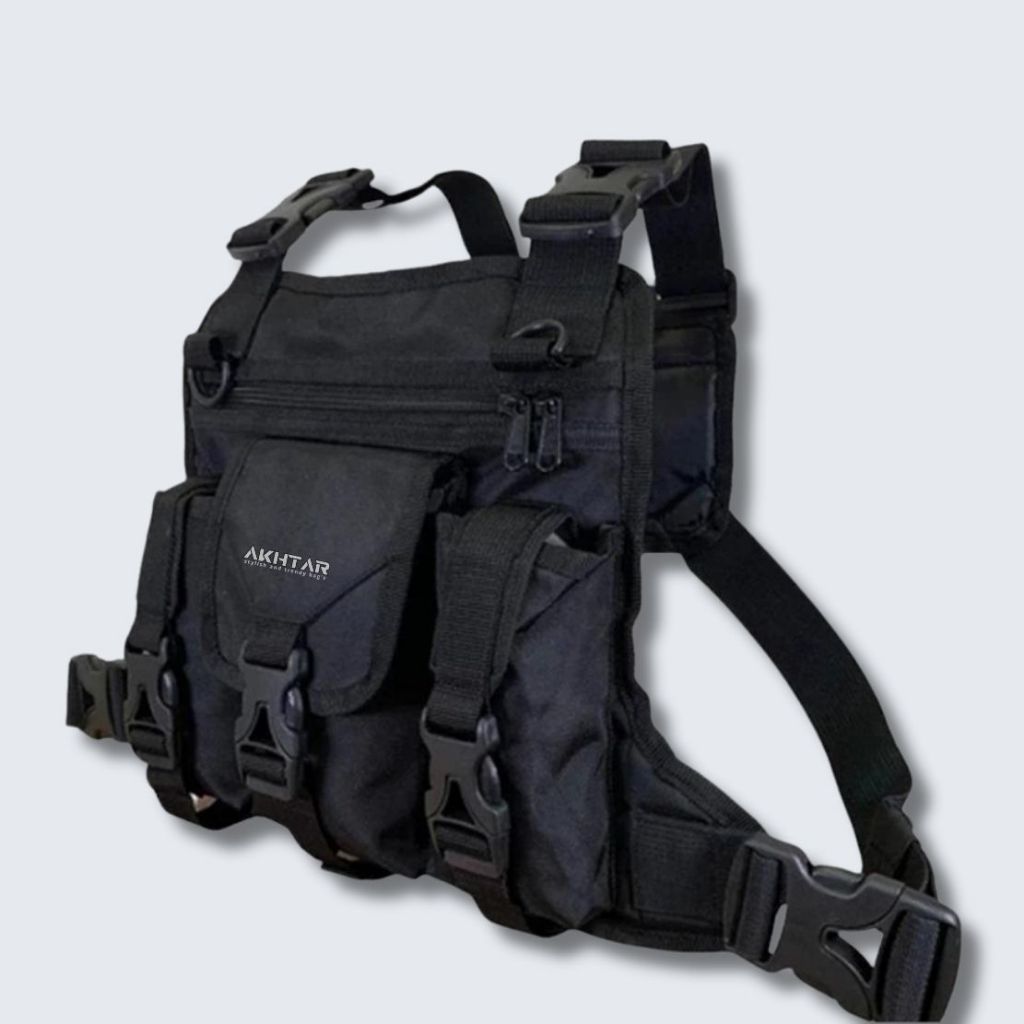 Akhtar Tactical Chest Bag Mens Chest Bag Sling Chest Rig Chest Bag - Slingbag