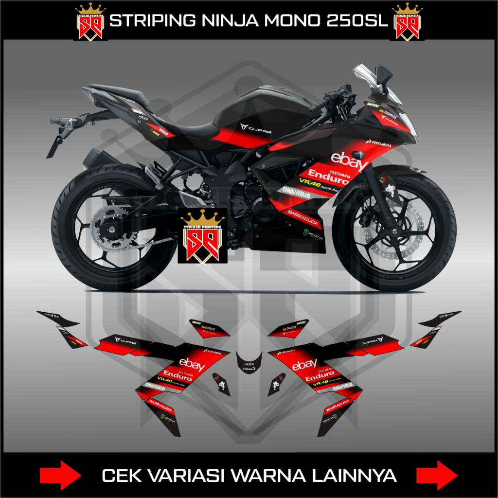 Striping NINJA MONO 250/DECAL STICKER KAWASAKI NINJA 250 MONO