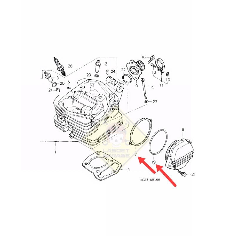 GASKET PAKING ORING O RING SEAL CENTRIC GEAR COVER CRANKSHAFT HONDA CB GL CB100 GL100 PRO MAX NEOTEC