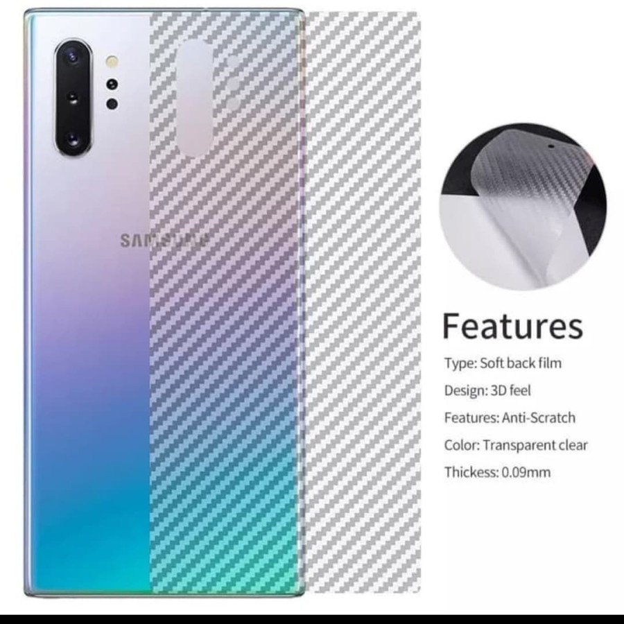 SKIN CARBON TRSNPARKANT REALME 3 3 PRO 5 PRO 6 PRO 9 PRO 9 PRO+ X C2 C3 C20 C30 C31 C35 GT NEO 3 GAR