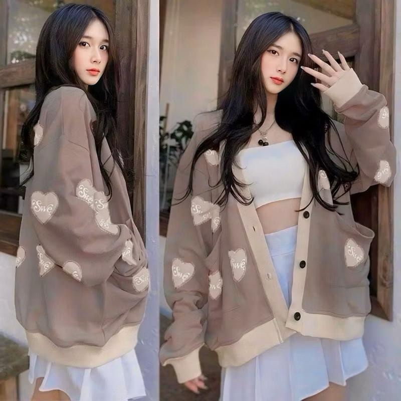 BESTPROMO Viora/Love Fleece คาร์ดิแกน All Size Fit XL (LD 106, PB 66)