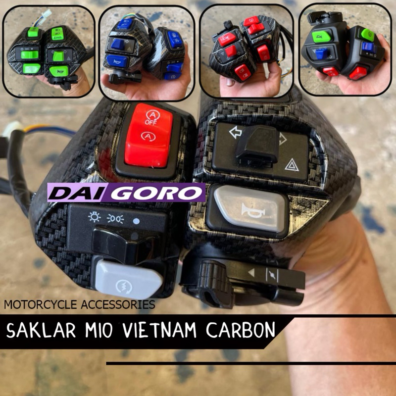 ชุดสวิตช์ Mio Aerox ซ้ายขวา Plus สวิตช์เครื่องยนต์ Vietnam All Mio Aerox New Old Jupiter Mx Etc