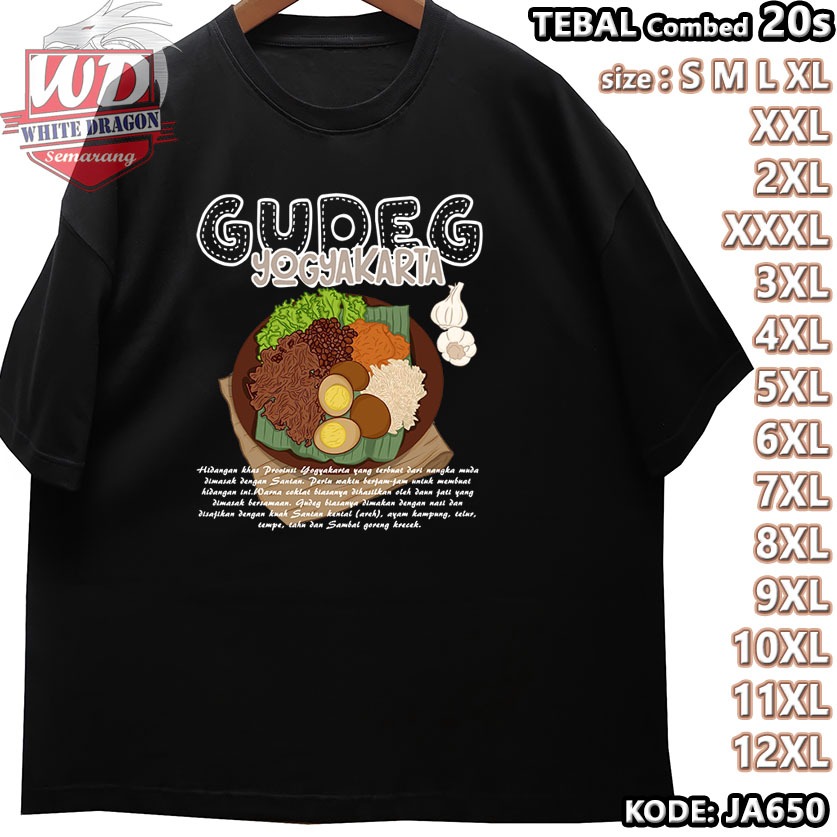 KAOS GUDEG รหัสขนาดใหญ่ JA650 JUMBO 2XL 3XL 4XL 5XL 6XL 7XL 8XL 9XL 10XL 11XL 12XL