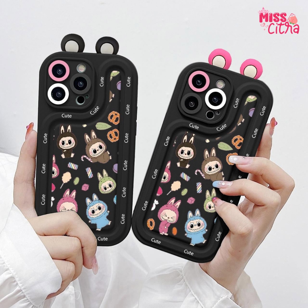 MC2674 SS988 3D EAR CASING SOFTCASE สําหรับ SAMSUNG J2 J4 J6 J7 PLUS PRIME A02S A03 A03S A04 A04S A0