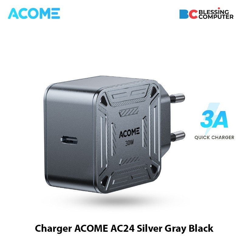 ACOME AC24 Silver Grey Black Charger