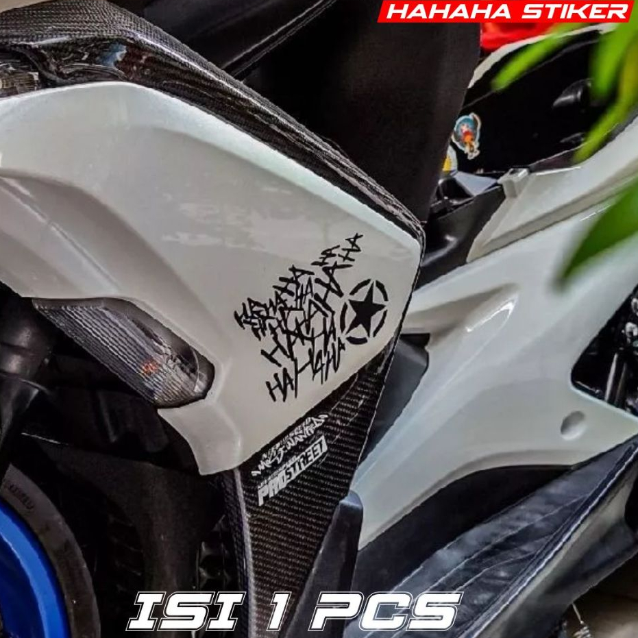 Joker HAHAHA Kettawa Motorcycle Cutting Sticker Motorcycle Car Helmet Comic DC Joker