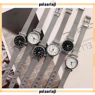 PA Jam Tangan Wanita Casual Analog Rantai Stainless Steel Pasir Korea Vintage Anak Remaja Dewasa JF078
