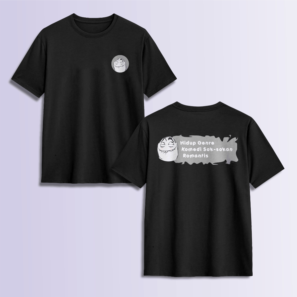 เสื้อยืด Viral พร้อมคําว่า "BEILING ITS WORK, GENRE COMED WITH ROMANTIC SOKKAN เสื้อยืด DISTRO
